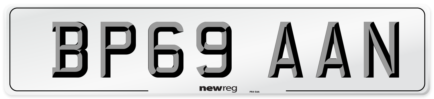 BP69 AAN Number Plate from New Reg